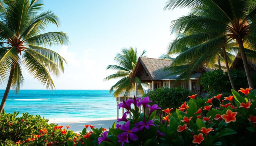 Caribbean beach bungalows