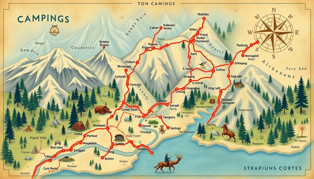 Camping map