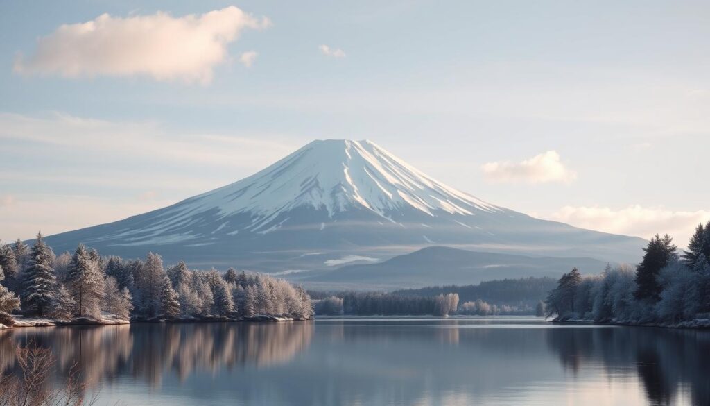 Mount Fuji in winter