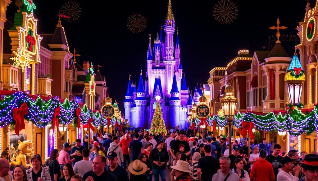 disney world holiday crowds