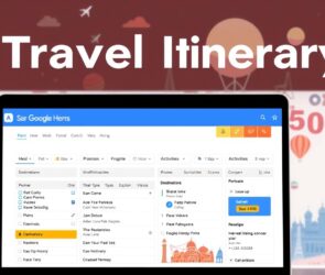 google docs travel itinerary