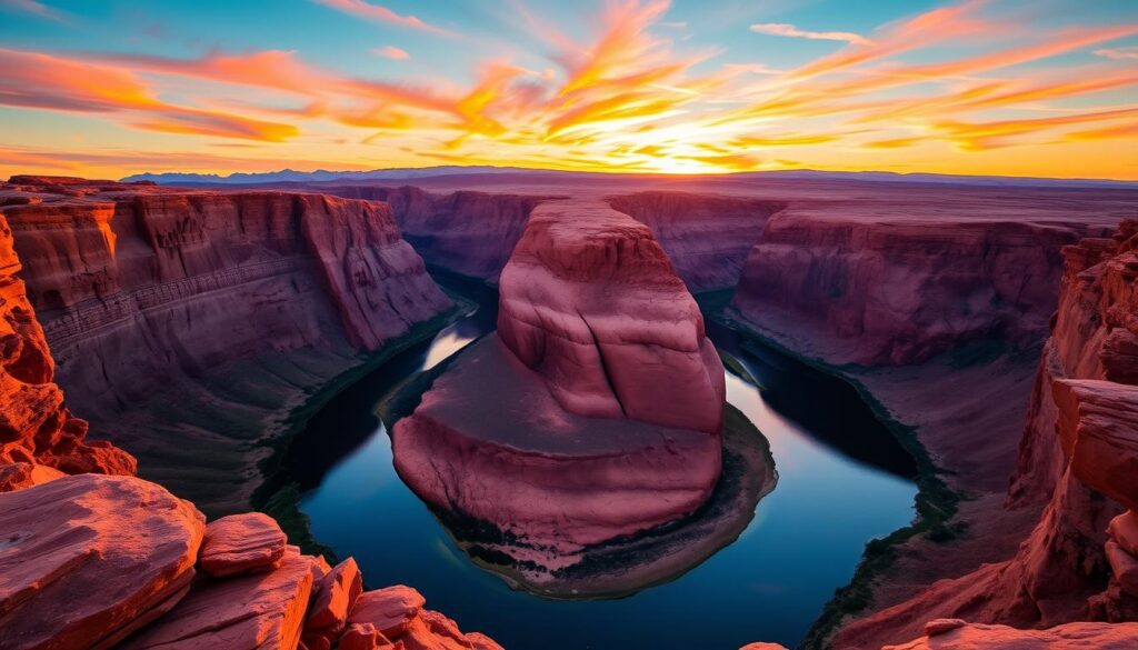 horseshoe bend sunrise