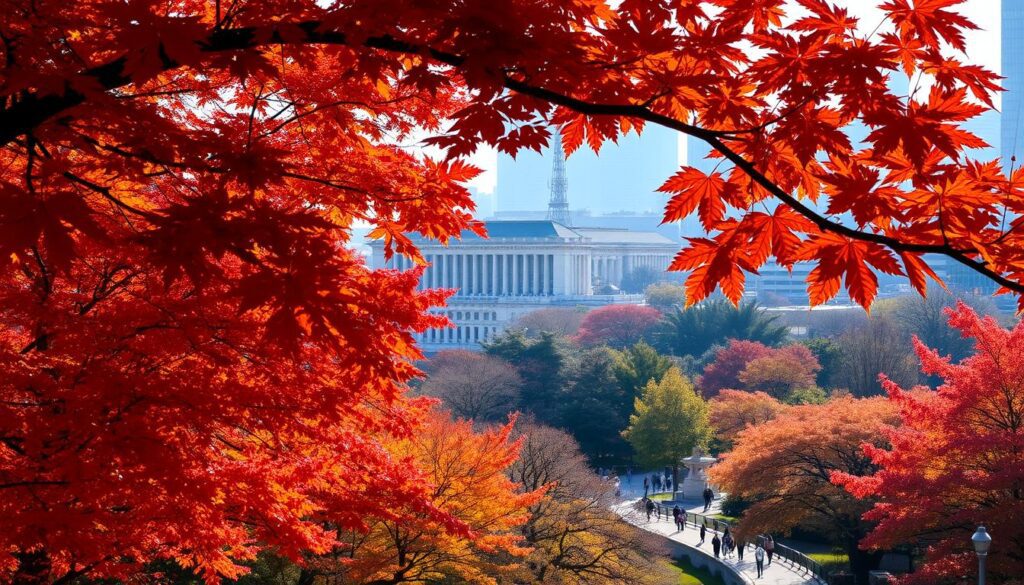 tokyo november foliage