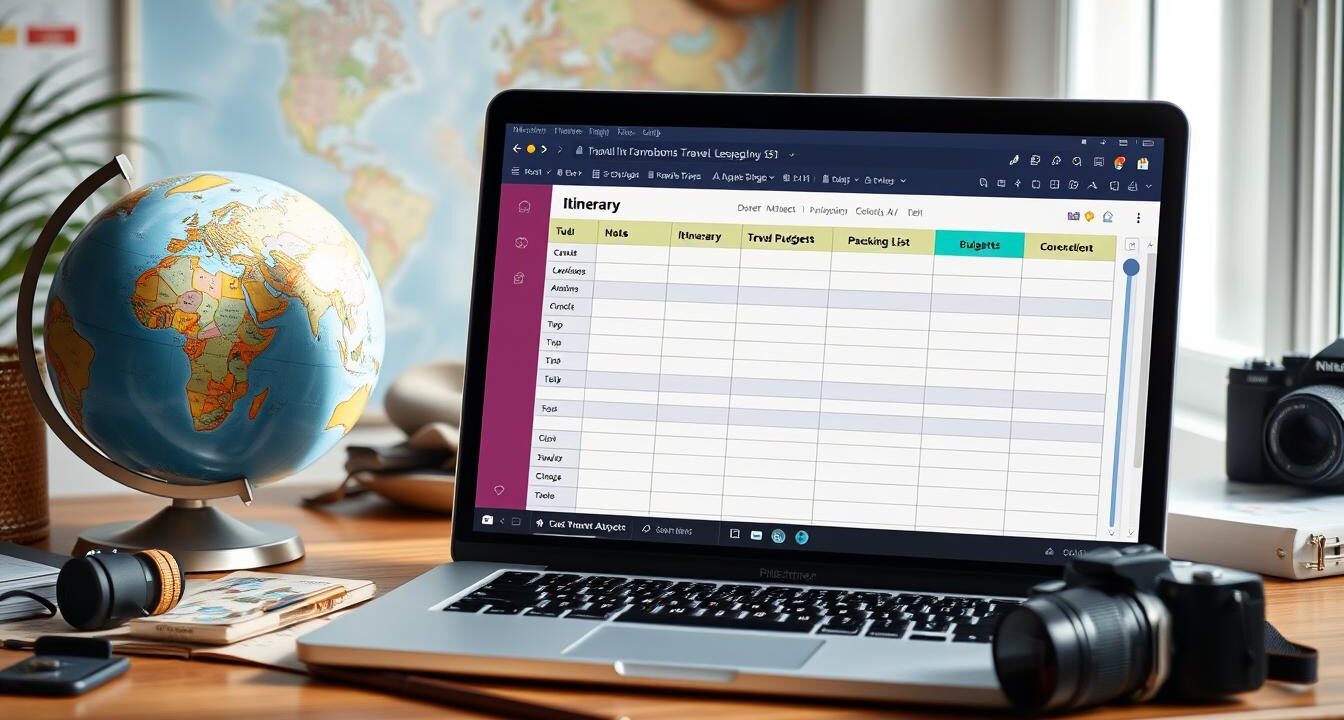 travel planner excel