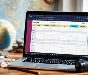 travel planner excel