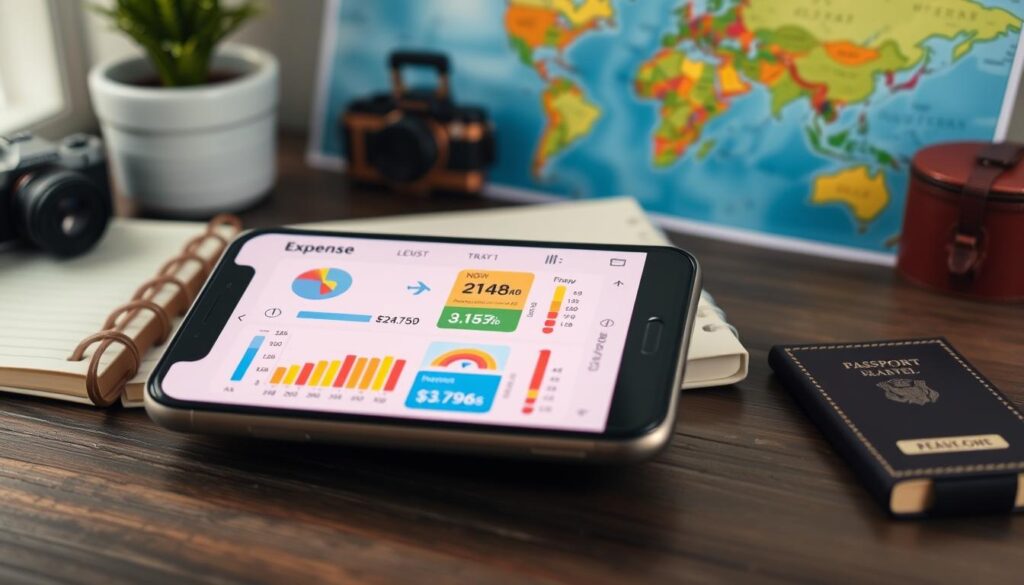 travel planning app expense tracking