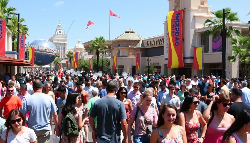 universal studios event-day crowds